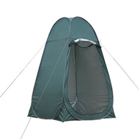 Portable Privacy Shower Toilet Camping Pop Up Camouflage Function Outdoor Picnic Shift Bathing Dressing Tent Fishing Tents (Color: Green)