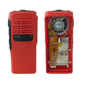 PMLN4216 Red Walkie Talkie Front Housing Case Cover Kit with Speaker and Mic for HT750 GP340 GP328 Two-way Radio (Color: GP340)