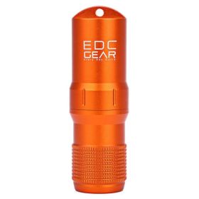 Capsule EDC Waterproof Box Hike Survival Pill / Match Case Box Container Survive Seal Trunk Container Holder Storage (Color: Orange)